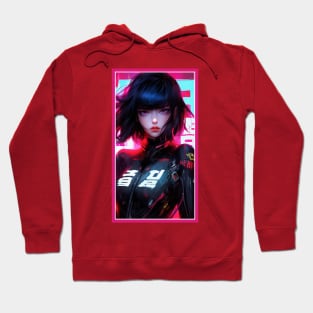 Anime Race Girl | Quality 3D Anime Artwork | Pink Red Black Blue Chibi Manga Anime Art Hoodie